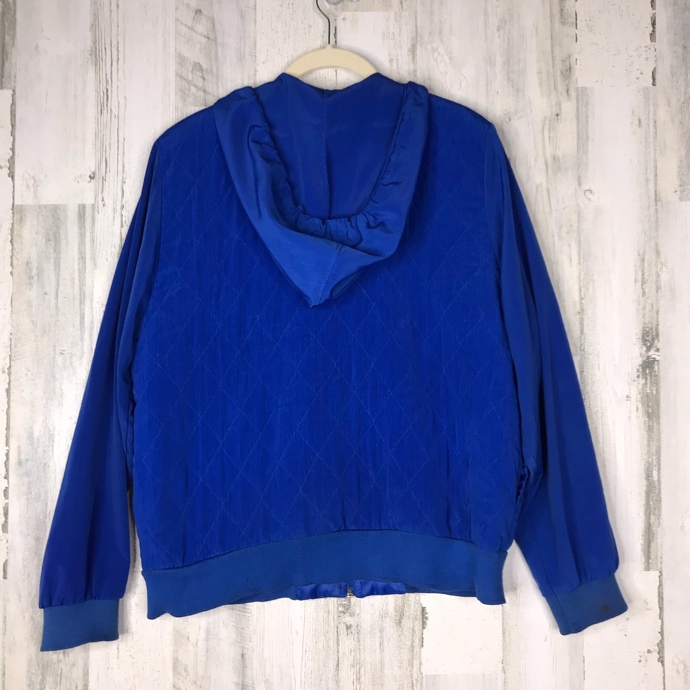 Vintage silky studded hooded parachute windbreaker - Picture 6 of 7